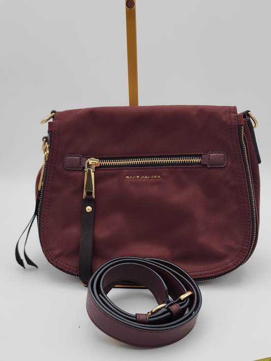 Marc Jacobs Handbags - Marc Jacobs Wine Nylon Crossbody with Gold Hardware